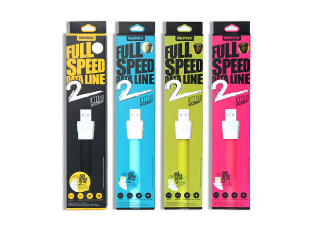 Lightning кабель Flat Full Speed II RC-011i 1m green Remax 301601 - Фото 4