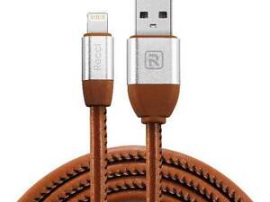 Lightning кабель Gunner RCL-G100, 1m brown Recci CC300073