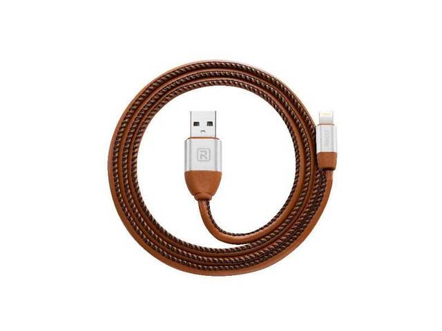 Lightning кабель Gunner RCL-G100, 1m brown Recci CC300073 - Фото 2