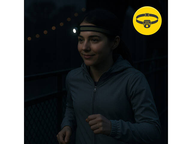 Ліхтар налобний Mountain Goat LED 350 lm акумуляторний, з бічним світлом Black (P-5907739318305) - Фото 6