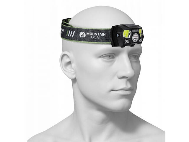 Ліхтар налобний Mountain Goat LED 350 lm акумуляторний, з регулюванням нахилу Black (P-5907739318312) - Фото 2