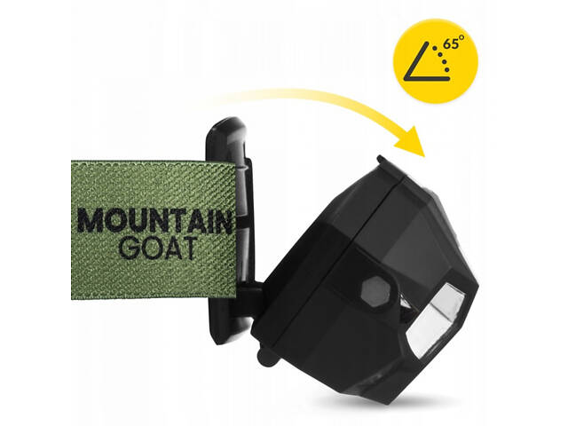 Ліхтар налобний Mountain Goat LED 350 lm акумуляторний, з регулюванням нахилу Black (P-5907739318312) - Фото 7