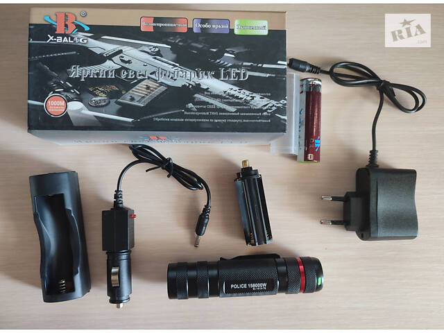 Фонарик ручной Bailong BL-T613-T6