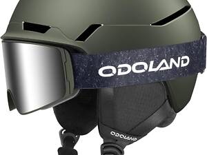 Лижний шолом Odoland з лижними окулярами, протиударний, вітрозахисний S 52-55