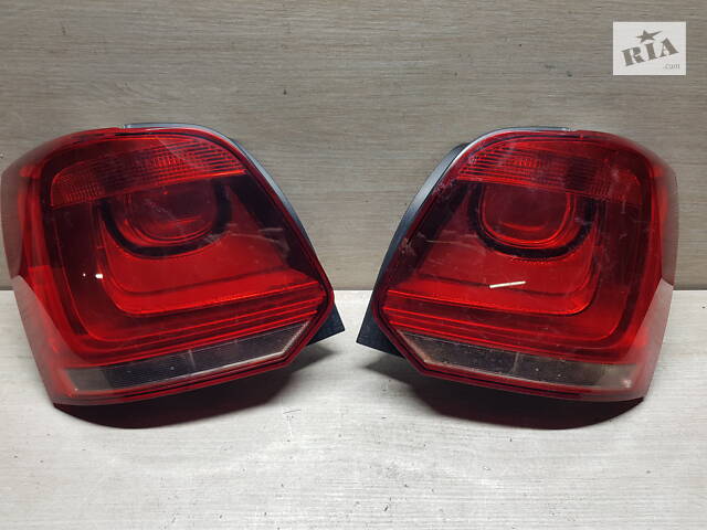 Фонарь задний (стоп) Volkswagen Polo 5 GTI 2009-2014г. мутный хром внутри - Фото 1