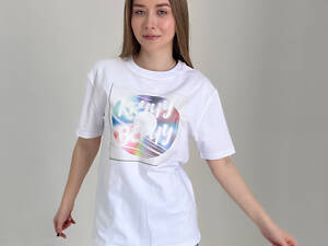 Лімітована футболка 'Кручу-Верчу' білий