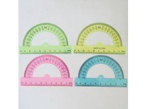 Линейка транспортир 10 см 23875-7