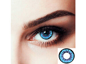 Линзы контактные синие цветные лучи RY-304 (19060) Seta Decor
