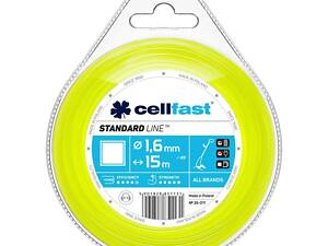 Леска косильная Cellfast квадрат 1.6 x 15м (35-011)