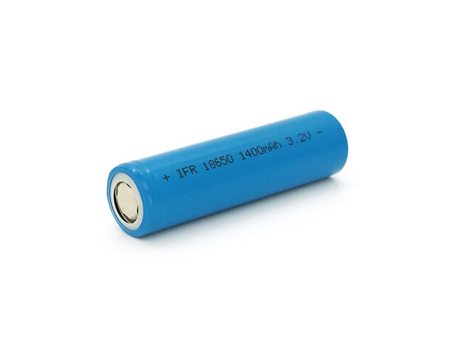 Литей-железо-фосфатный аккумулятор LiFePO4 IFR18650 1400mah, 3.2v, Blue - Фото 1