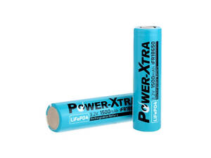 Литий-железо-фосфатный аккумулятор LiFePO4 Power-Xtra IFR18650 1500mah 3.2V, BLUE
