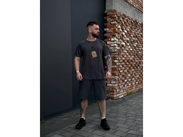 Летний Серый комплект Шорты +Футболка Neylon Balance Yinren GEN 2 - Фото 8