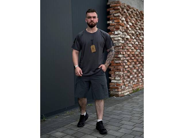 Летний Серый комплект Шорты +Футболка Neylon Balance Yinren GEN 2 - Фото 1