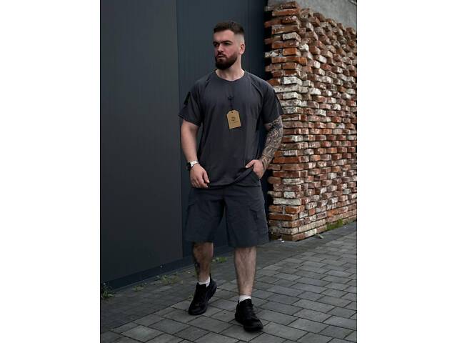 Летний Серый комплект Шорты +Футболка Neylon Balance Yinren GEN 2 - Фото 3