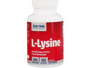Лизин Jarrow Formulas L-Lysine 500 mg 100 Caps JRW15004