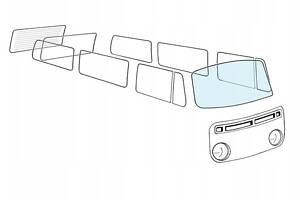 Лобове скло прозрачне VW Transporter T2 Cucumber