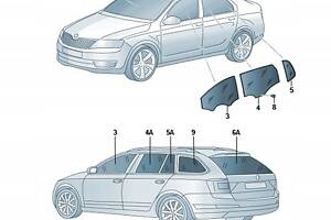 Лобове скло SKODA OCTAVIA III OE 5E0845011DFNVB