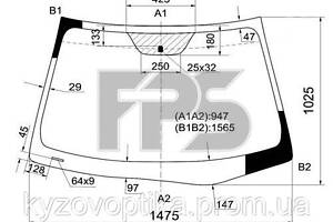 Лобове скло для hyundai elantra HD 2006-2010. (Fps)