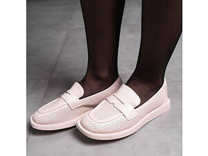 Лоферы женские Fashion Harris 3590 36 размер 23,5 см Бежевый