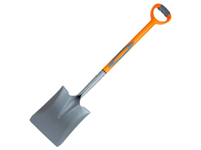 Лопата совковая с пластиковой ручкой 280×240×1050мм 1.8кг FLORA (5046034) - Фото 2