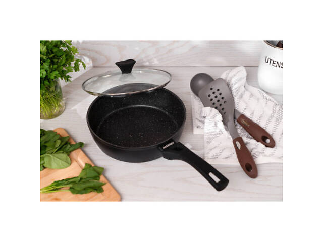 Лопатка кухонная Ardesto Gemini, 32см, нейлон, сіро-коричневий (AR2133PG) - Фото 4