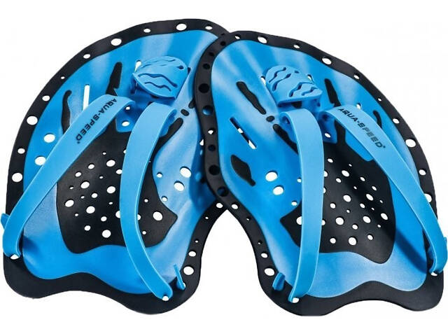 Лопатки для плавания Aqua Speed SWIM PADDLE 6972 (148-38) 19 x 13.5 см Синие (5908217669711) - Фото NaN