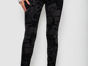 Лосины однотонные, цвет черный, 238R327-4