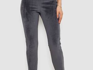 Лосины велюровые утепленные, цвет серый, 238R58643