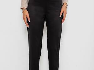 Лосины однотонные на флисе, цвет черный, 238R58412