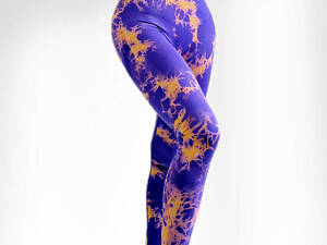 Легінси з пуш ап ефектом для фітнесу з високою талією LILAFIT Фіолетові М (LFL000050)