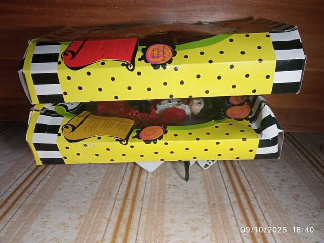 ЛОТ Коллекционные Куклы 1999 Knickerbocker Marie Osmond Beauty Bug Ball Collection: Lady Bug & Count Cocky Cockroach из США - Фото 4