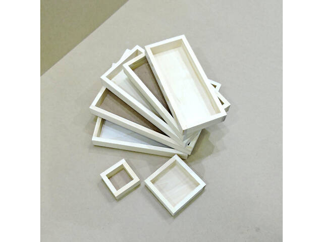 Лоток дерев'яний 25 * 35 * 4 см (фанера) - Фото 3