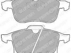 LP1861 Delphi Тормозные колодки для дисков DELPHI LP1861 на OPEL MERIVA