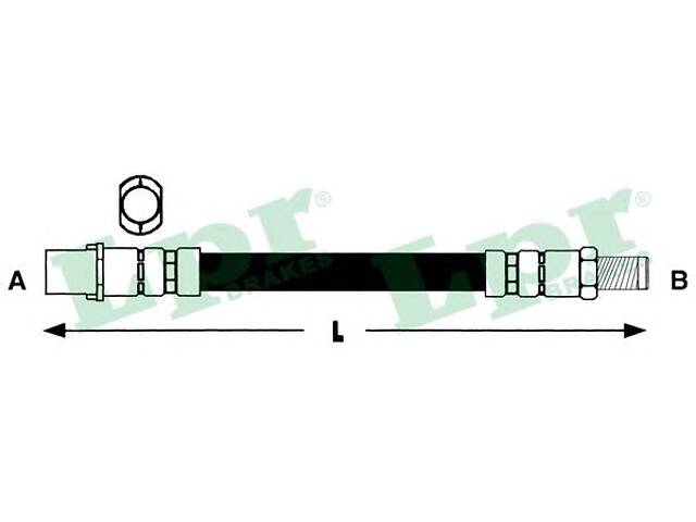 LPR 6T47948. Тормозной шланг