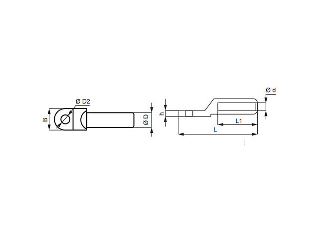 Луженый наконечник 10кв.мм. M8 гильза: 30мм (1шт) [A0060180030] DT(G)-10-8 АСКО - Фото 2
