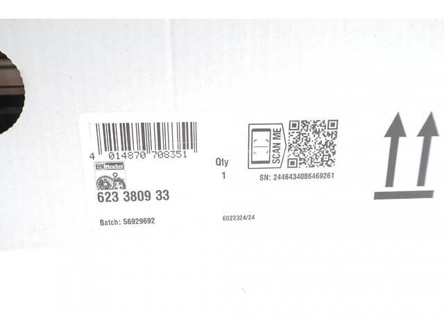 LuK 623 3809 33 Комплект зчеплення Citroen C-Crosser/Mitsubishi Outlander/Peugeot 4007 06- (d=230mm) (+вижимний) - Фото 2