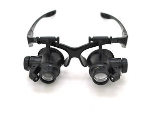 Лупа-очки бінокулярна NO.9892GJ, 10X 15X 20X 25X