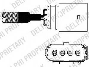 Лямбда-зонд AUDISEATSKODAVW A3AlhambraLeonOctaviaICaddyGolfSharan 1,0-1,8L 95&gt &gt DELPHI ES1098112B1 на VW JETTA IV