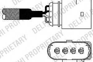 Ламбда-зонд AUDISKODAVW A3OctaviaGolf IV 1,6L 97 В AUDI A3 DELPHI ES1097812B1 (8L1)