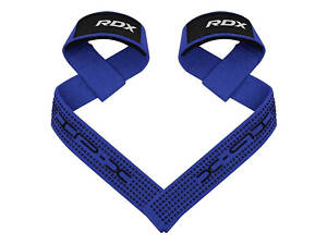 Лямки для тяги RDX S4 Gym Cotton Gel Straps Blue Plus