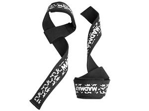 Лямки для тяги MadMax Camo Power Wrist Straps Camo/White