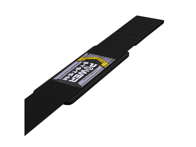 Лямки для тяги Power System PS-3400 Power Straps Black/Yellow - Фото 4