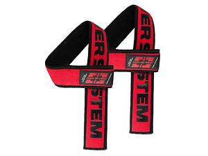 Лямки для тяги Power System PS-3401 Lifting Straps Duplex Black/Red