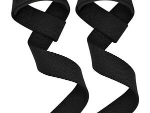 Лямки для тяги PowerPlay 7065 Classic Lifting Gym Straps Чорні