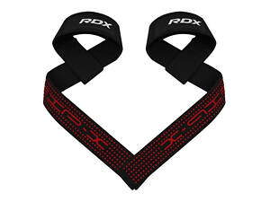 Лямки для тяги RDX S4 Gym Cotton Gel Straps Black Plus
