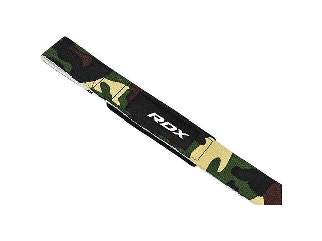 Лямки для тяги RDX W1 Gym Single Strap Camo Green Plus - Фото 5