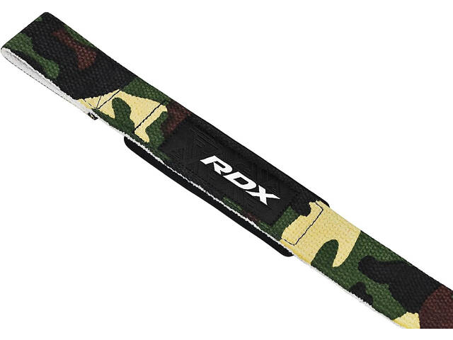 Лямки для тяги RDX W1 Gym Single Strap Camo Green Plus - Фото 6