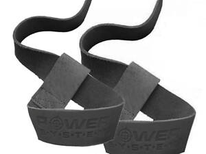 Лямки для тяги шкіряні Power System PS-3320 Leather Straps Black