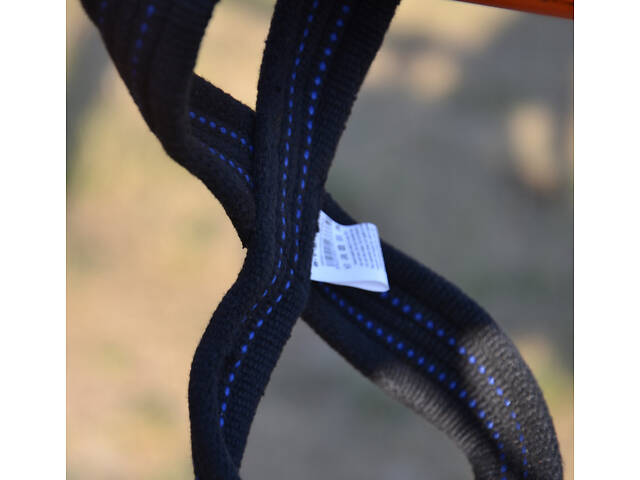 Лямки для тяги (вісмірка) Power System PS-3405 Figure 8 Black/Blue L/XL - Фото 9