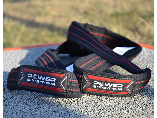 Лямки для тяги (вісмірка) Power System PS-3405 Figure 8 Black/Red L/XL - Фото 10